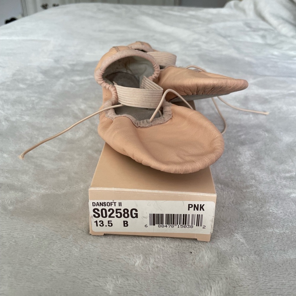 Dansoft ll Split Sole Ballet Shoes Size 13 1/2 B Pink